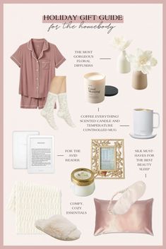 the holiday gift guide for the home - decor enthusiast info sheet with text overlay