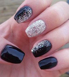 Lady Fingers, Black Nail Designs, Accent Nails, Gold Nails, Butterfly Art, Trendy Nails, Pretty Nails, Cute Nails