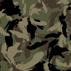 an abstract camouflage pattern with black and brown colors