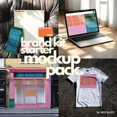 Brand Kit Starter Mockup Pack | Various Branding Design Products, Generic Bundle for Photoshop, Pack of 36 Mockups for Business, Logo etc