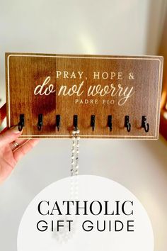 Padre Pio Catholic Rosary Hanger Birthday Gift for Mom Rosary Wall Art Catholic Wedding Gift for Infertility Encouragement Gift - Etsy Encouragement Gift, Catholic Wedding, Birthday Gift For Mom