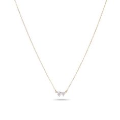 2 Diamond Amigos Necklace Necklace With Diamonds, Adina Reyter, Chain Diamond, Diamonds Necklace, 14k Yellow Gold Necklace, Yellow Gold Necklace, Arrow Necklace, Diamond Necklace, Silver Necklace