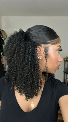 Slick Back Half Up Half Down Hair Curly Natural, Half Down Half Up Hairstyles Curly Hair, 4c Hairstyles Half Up Half Down, 3 C Hairstyles, Half Up Half Down Black Women Curly Hair, Low Half Up Half Down Hair Black Women Curly, Curly Hair Hairstyles Half Up Half Down, Half Up Half Down Hair Natural 4c, Half Up Half Down With Curly Hair