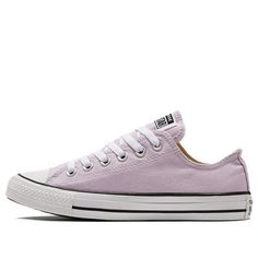 Converse Unisex Chuck Taylor All Star Canvas Shoes Purple 172689C (SNKR/Unisex/Low Top) Casual Purple Canvas Shoes With Rubber Sole, Purple Lace-up Canvas Shoes Casual Style, Purple Lace-up Casual Canvas Shoes, Casual Purple Lace-up Canvas Shoes, Casual Purple Converse Sneakers, Casual Converse Canvas Shoes, Casual Purple Closed Toe Sneakers, Converse Canvas Shoes With Round Toe, Converse Purple Sneakers For Spring