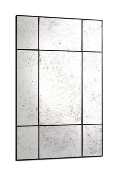 Antique Weathered Glass Grid Mirror | Eichholtz Mountbatten | OROA Black Antique Mirror, Grid Mirror, Antique Glass Mirror, Antique Window, Antique Mirror Glass, Vintage Home Accessories, Antique Aesthetic, Neon Printing, Wine Rack Wall