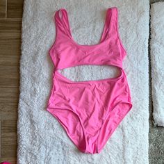 Nwot Neon Pink Monokini One Piece Swimsuit Size Large Nwot- Worn Only Once. Better Than A Bikini! Vibrant Hot Pink Color- Perfect For Summer Beach Days! Fits Like Aerie. Barbiecore. Who Doesn’t Want To Swim Like Barbie?! Buy With Confidence. All Items Are 100% Authentic, Unless Clearly Noted In Description And/Or Title. Please See “Meet The Posher” For Description Of Abbreviations. Pup Friendly Household- Can’t Live Without Them. I Keep My Items In A Separate Room But Please Forgive Me If A Rand Monokini, Hair Sticks, Summer Beach, Neon Pink, Beach Day, One Piece Swimsuit, Pink Color, Womens Swim, Happy Shopping