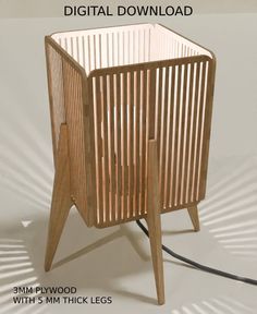 an image of a wooden stand with 3 mm thick legs for the baby's crib