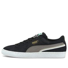 PUMA Suede 'Triplex - Black Steel Grey' 381175-01 (SNKR/Skate/Light/Unisex/Low Top/Wear-resistant) Low-top Puma Skate Shoes For Skateboarding, Urban Low-top Skate Shoes With Puma Logo, Puma Low-top Skate Shoes, Puma Suede Low-top Sneakers, Puma Logo Low-top Suede Sneakers, Puma Suede, Steel Grey, Black Steel, Sneakers Fashion