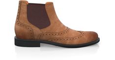 Men`s Brogue Ankle Boots are handcrafted by individual order. Upper material is made by suede. Insole and lining materials - leather. Your new shoes will be handcrafted especially for you and delivered for free to your home or office in 1-2 weeks. Included option for free return and remake if the shoes do not fit.Only now all this is available at an exclusive price of $218.00.Proceed with you order now. Elegant Suede Chelsea Boots With Leather Sole, Formal Suede Chelsea Boots With Rubber Sole, Formal Suede Chelsea Boots With Leather Sole, Elegant Suede Boots With Brogue Detailing, Elegant Slip-on Boots With Suede Lining, Formal Suede Chelsea Boots With Suede Lining, Elegant Suede Ankle Boot Leather Shoes, Elegant Suede Boots With Stitched Sole, Formal Slip-on Suede Boots