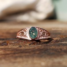 Moss Agate Ring, 18k Rose Gold Plated Ring, 925 Sterling Silver Ring, Engagement Ring, Wedding Ring, Oval Gemstone Ring, Women Birthday Gift Metal: 925 Sterling Silver Purity: 925 Parts of 1000 Plaiting: 18k Gold & Rose Gold Stone Setting: Bezel Gemstone : Moss Agate Stone Color : Green Stone Shape : Oval Benefits of wearing Moss Agate:- Moss agate is said to encourage tranquility and emotional balance. Moss agate is the perfect stone for those who experience strong aggression or overly nurturin Wedding Ring Oval, Moss Agate Ring, Women Birthday, Ring Oval, Agate Ring, Plated Ring, Birthday Gifts For Women, Moss Agate, 18k Rose Gold