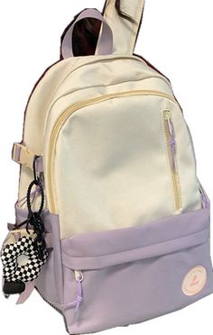 Harajuku Style Purple Backpack For Everyday, Harajuku Style Purple Backpack For Daily Use, Trendy Purple Softback Backpack, Casual Purple Student Backpack, Casual Purple Backpack For Students, Casual Purple Backpack For Study, Kawaii Backpack, Cute Backpack, Cute Backpacks