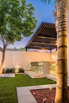 Backyard Fence Design, Fence Design Ideas, Outdoor Lighting Ideas, Area Gourmet, Backyard Fence, Terrace Design, Ideas Patio, Patio Makeover, Pergola Plans