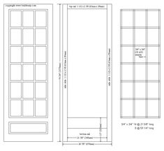 the size and width of an open window with measurements for each section, including two sides