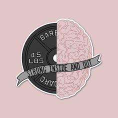 a sticker with the words bare, don't let a substitue for therapy on it