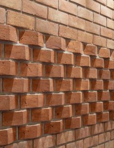 a brick wall that is made out of bricks