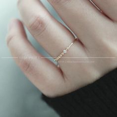 Bead Stackable Gold Ring Dainty Ring Pure 9k Gold Ring with | Etsy Dainty Diamond Ring With Accents, Dainty Birthstone Ring With Diamond Accents, Dainty 14k Gold Stackable Rings With Diamond Accents, Dainty Rose Gold Crystal Ring In 14k Gold, Delicate 14k Gold Promise Crystal Ring, Delicate 14k Gold Crystal Promise Ring, Dainty 14k Rose Gold Diamond Ring, Dainty Midi Rings With Diamond Accents, Dainty Diamond Midi Rings In Rose Gold