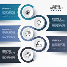 three options for info graphics to be displayed