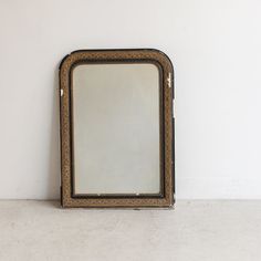 Vintage Louis Philippe Mirror | 39 x 28 - elsie green Chartres France, Vintage Gold Mirror, Gold Mirrors, Elsie Green, Vintage Wine Glasses, Stoneware Crocks, Mirror Vintage, Vintage Flatware, Vintage Napkins