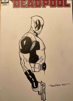 Book Cover Drawing, Comic Book Style Art, Deadpool Sketch, Deadpool Comic Book, Comic Book Room, Cover Drawing, Comic Sketch, Comic Art Sketch, Deadpool Art