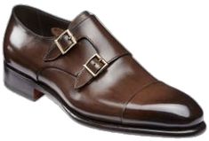 Double Monk Strap, Goodyear Welt, Monk Strap, Bergdorf Goodman, Stacked Heel, Top Designers, Leather Loafers, Tops Designs, Loafers