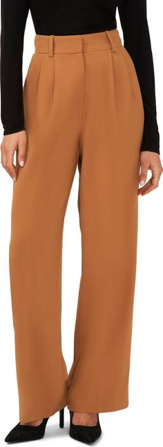 Halogen® High Waist Wide Leg Pants | Nordstrom Wide Leg Pull-on Pants For Spring Workwear, Spring Wide Leg Work Pants With Pull-on Style, Spring Wide Leg Pants With Pull-on Style For Work, Fall Wide-leg Pull-on Pants, Fall Wide Leg Pull-on Pants, Chic Wide Leg Pants With Pull-on Style For Fall, Business Casual Wide Leg Pull-on Pants, Relaxed Fit Wide Leg Dress Pants For Fall, Chic Wide-leg Pull-on Dress Pants