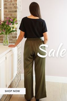 Don't let the fear of ruining your silk keep you from enjoying it. Our women's silk pants are not only luxurious but also washable. Choose from classic black, earthy olive green, or vibrant wine to add a touch of elegance to your outfit. Perfect for the woman who loves to combine style with practicality. #silkpants #washablesilk #silkoutfit #classy #classysilkoutfits #silkpantsoutfitclassy Sleek Silk Pants For Spring, Silk Solid Color Bottoms For Night Out, Silk Bottoms For Night Out, Chic Silk Straight Leg Bottoms, Chic Silk Wide-leg Bottoms, Chic Silk Wide-leg Pants, Wide Leg Rayon Lounge Pants, Casual Satin Straight Leg Pants, Spring Ankle-length Satin Pants