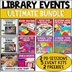 the ultimate library event bundle for children to use with their own book and video game