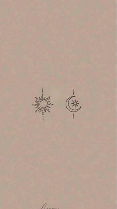 the sun and moon are drawn on paper