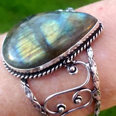 Brand New Handmade Labradorite Silver Adjustable Cuff Bracelet. New To Poshmark? Use Referral Code Kimberlyn222 To Receive $10. Gold Arm Cuff, Arm Candy Bracelets, Metal Bead Bracelet, Hammered Cuff Bracelet, Acrylic Bracelet, Beaded Ankle Bracelets, Beaded Ankle, Ruby Bracelet, Artisan Bracelets