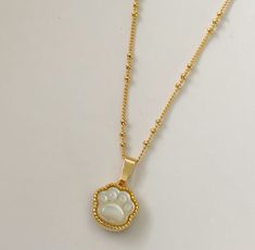 Dog paw necklace Paw Necklace, Mother's Day Gold Paw Print Jewelry, Cheap Gold Jewelry With Paw Print, Paw Print Pendant Necklace For Gift, Dog Paw Pendant, Paw Print Necklace, Face Necklace, Dog Necklace, Catholic Jewelry