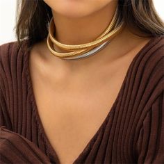 Gold-Silver Harmony: Three-Layer Alloy Choker-Fashion Necklaces-StylinArts Gold Alloy Chain Necklace, Gold Alloy Necklaces For Party, Gold Alloy Choker For Parties, Gold Alloy Necklace For Party, Elegant Gold Alloy Chain Necklace, Gold Necklace For Party, Gold Alloy Party Choker, Gold-plated Alloy Necklace, Gold Alloy Choker Jewelry