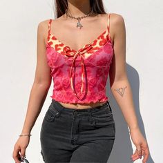 Patchwork Crop Top, Boho Floral Dress, Preppy Aesthetic, Edgy Outfits, Vintage Streetwear, Y2k Aesthetic, Dress Cuts, Rose Print