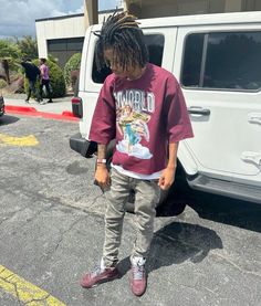 Burgundy Fits Men, Tuff Fits, Outfit Male, Burgundy Outfit, Hype Clothing, Swag Outfits Men, Dope Outfits For Guys, Street Fashion Men Streetwear, Streetwear Men