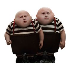 TWEEDLEEE & TWEEDLEDUM Alice In Wonderland Lifesize Cardboard Cutout Standup Standee - Front Creepy Twins, Twin Characters, Tweedle Dee And Tweedle Dum, Cardboard Standee, Tweedle Dee Tweedle Dum, Hulk Character, Cardboard Standup