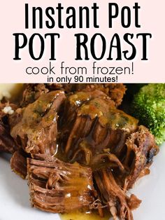 pot roast Crockpot Sides, Top Round Roast Recipe, Sirloin Roast Recipes, Pressure Cooker Roast, Instant Pot Roast, Arm Roast, Roast Crockpot, Venison Roast, Instant Pot Pot Roast