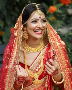 Bengali Marriage, Bengali Jewellery, Bridal Art, Indian Wedding Bride, Bengali Bride, Indian Bride Outfits, Bengali Wedding