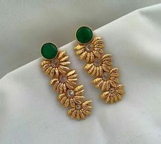 Fancy golden earring designs - Latest Jewellery Design for Women | Men online - Jewellery Design Hub #GoldJewelleryLatest Gold Earrings Designs Modern, Dailyware Earrings Gold, Modern Gold Earrings, Golden Earring, Gold Jhumka, Gold Earrings Indian, Gold Hoop Earring, Gold Jhumka Earrings, Indian Jewellery Design Earrings