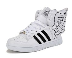 KEXIN Fashion Angel Wings Lace High-top Flat Casual Hip-hop Sports Shoes/couple Shoes ((men)US9=UK8, white+black) Fashion Angels, Couple Shoes, Cool Shoes, Casual Flats, Fashion Sneakers, Shoes Men, Sports Shoes, Angel Wings, High Top