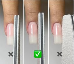 Nail Techniques Tips And Tricks, How To Shape Oval Nails Step By Step, Nail Shaping Tutorial Step By Step, Nail Forms Tutorial, Nail Tech Tips, Nails Form, Diy Nails Easy, Quick Nail Art