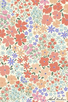 floral surface pattern design Floral Pattern Drawing, Kids Fabric Prints, Wallpaper Kids, Pattern Design Inspiration, Drawing Wallpaper, Fabric Textile, Surface Pattern Design, Surface Pattern, Print Fabric