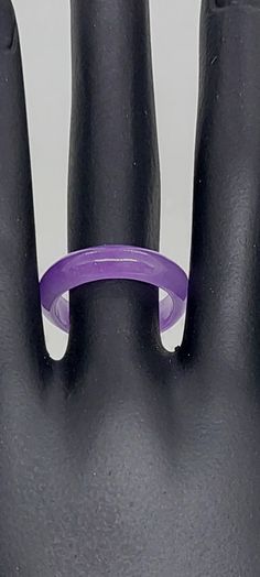 LAVENDER Jade Ring. Purple Ring. Band Jade Ring for her/him. Gemstone Ring. Lavender JADE for a Lover Ring. Ring size 5.1/2, 8 and 10 Product Info: - Stone: Jade - Gemstone Color: Lavender. - Jade wide: 4mm thick. - Ring Size Available: 5. 1/2, 8 and 10 - Nice Gift Box Included Spiritual Jade Gemstone Rings, Lavender Jade Ring, Purple Round Jade Jewelry, Luxury Polished Jade Rings, Green Carved Jade Rings, Purple Rings, She & Him, Jade Ring, Rings For Her