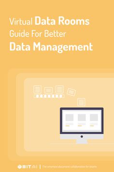 a book cover with the title virtual data rooms guide for better data management