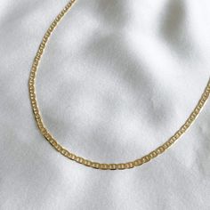 LE sensor necklace Winston Chain Necklace - 18” Link Chain Necklace, Sustainable Jewelry, Gold Filled Jewelry, Chain Link Necklace, Gold Filled Chain, Curb Chain, Base Metal, Link Chain, Chain Lengths