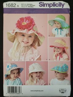 the children's hats are all in different styles