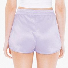 Perfect Deadstock Luxe Running Shorts From American Apparel's Final Season - Spring 2016. Shiny, Lightly Textured Poly Satin In An Icy Pastel Lavender Or Lilac Color. New, Pristine, Unworn In The Factory Bag. They Did Not Come With Tags. Wattpad Ideas, American Apparel Shorts, Pastel Lavender, Dance Shorts, Running Short, Lilac Color, Lavender Color, Running Shorts, American Apparel