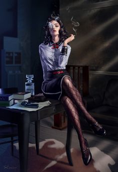 Bioshock Elizabeth, Bioshock Artwork, Bioshock Infinite Elizabeth, Bioshock Art, Bioshock Series, Noir Detective, Bioshock Infinite, Call Of Cthulhu, Bioshock