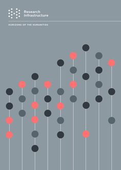 the cover of research in literature, with an image of circles and dots on grey background