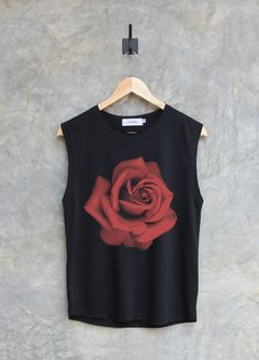 ✿ WELCOME TO MY SHOP ✿ More Shirt ► https://www.etsy.com/shop/igetherproject Material : Polyester 80% Cotton 20% Sleeve length : Muscle tank tops, workout tank tops Styles : Regular Women Fit Printed with eco-friendly water-based inks. Color shirt : Black, Charcoal, Blue, Peach Color print : White & black etc. ■ WASHING INSTRUCTIONS ■ Turn garment inside out. Hand wash. Lay flat to dry. Do not bleach/dry-clean Do not iron directly onto the print ■ Please refer to the size chart in the last image of the listing ■ Measurement (inches) Size Small ► Width = 34 inches. ( round ) ► Length = 24 inches. ► Sleeveless length 9.5 inches. Size Medium ► Width = 36 inches. ( round ) ► Length = 25 inches. ► Sleeveless length 10 inches. Size Large ► Width = 38 inches. ( round ) ► Length = 26 inches. ► Sle Fitted Sleeveless Graphic Tee, Fitted Sleeveless Top With Screen Print, Summer Graphic Tee With Rose Print, Sleeveless Screen Print Tops For Streetwear, Pink Sleeveless Top For Streetwear, Rose Print Crew Neck Top For Streetwear, Black Cotton Tops With Rose Print, Pink Graphic Print Crew Neck Tank Top, Pink Crew Neck Tank Top With Graphic Print