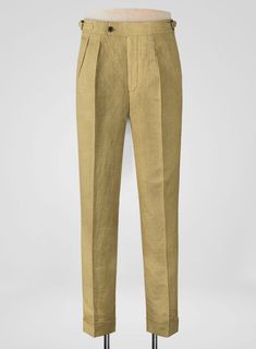 Whether heading to a summer wedding or attending a tennis match at Wimbledon, be the event's focal point with our British Khaki Linen Highland Trousers. Crafted with pure linen, our trousers give you a perfect staple for your day by being comfortable and luxurious. Also, the khaki color projects your strong personality to everyone. So get ready with these pairs to make an outstanding impression on others.  
 
Look Includes    British     Khaki     Linen  Fabric  Cross Pocket  Forward 2 Pleats Color Projects, White Linen Suit, Harris Tweed Fabric, Light Grey Suits, Fabric Cross, British Khaki, Scottish Fashion, Black Chinos, Strong Personality