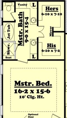 the floor plan for a two story house